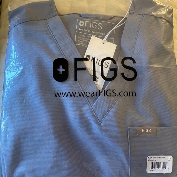 COPY - FIGS Scrub Set Vapor Blue Limited Color - Picture 4 of 6